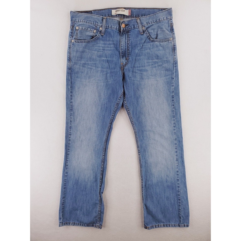 Levis Jean Mens 34x30 Blue 527‎ Low Rise Bootcut Lightweight Denim Pants Red Tab